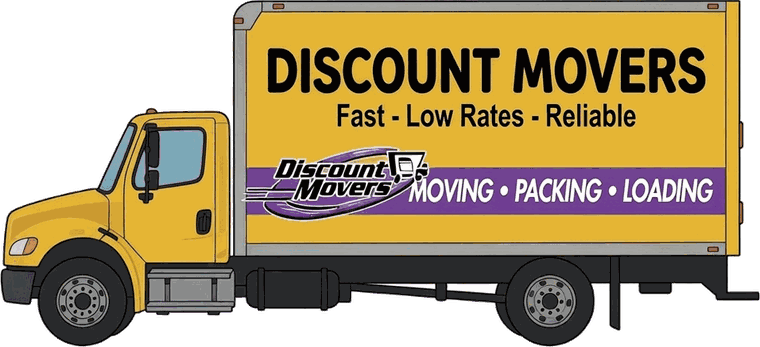 Discount Movers truck - tap for instant estimate